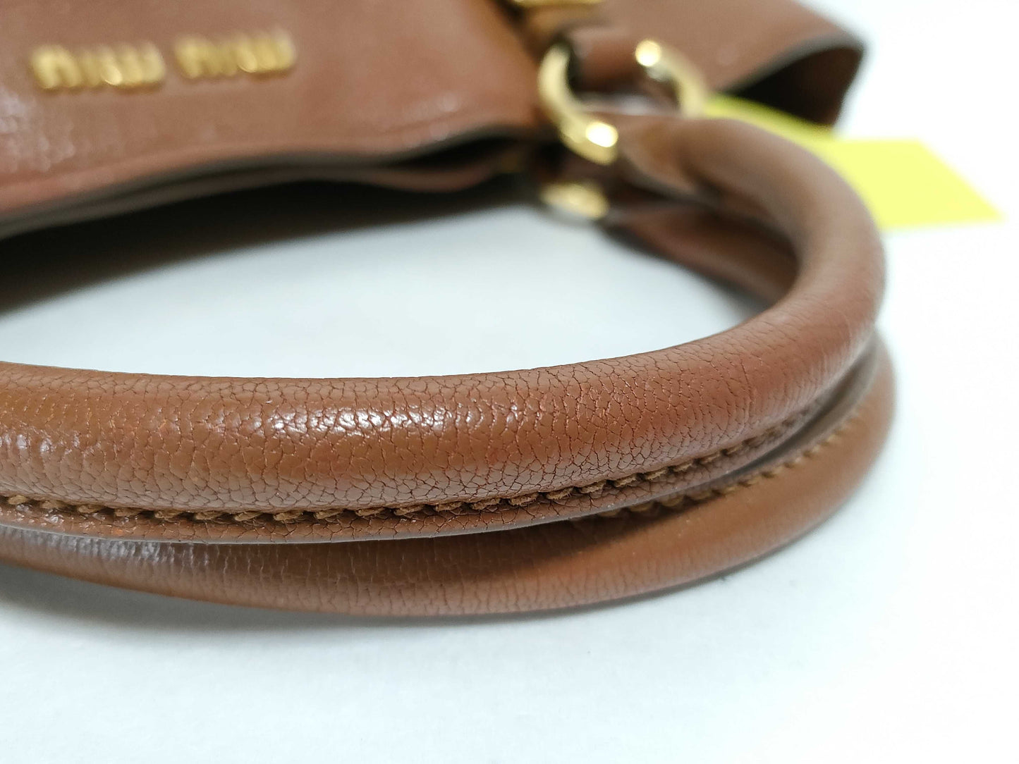 Miu Miu Leather Hand 2WAY ST Missing Handbag