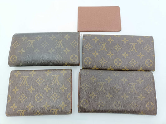 LOUIS VUITTON Monogram Wallet/Pass Case Various *5 pieces Wallet