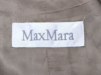 Max Mara Long Coat Beige Wool Coat