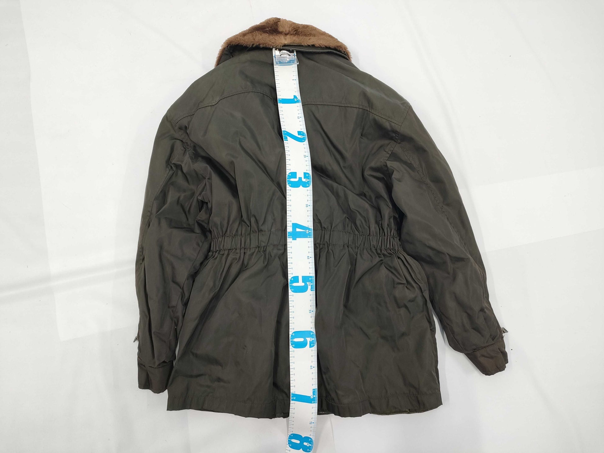 PRADA nylon coat with fur jacket