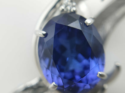 TZ5.01ct D0.27ct K18WG 8.0g Pendant Top 