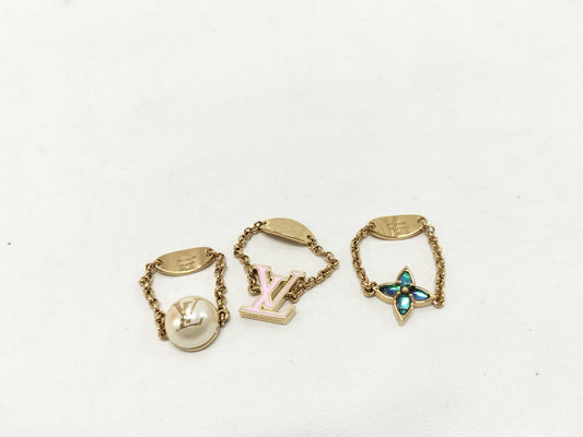 LOUIS VUITTON Set Ring LV Layer Color