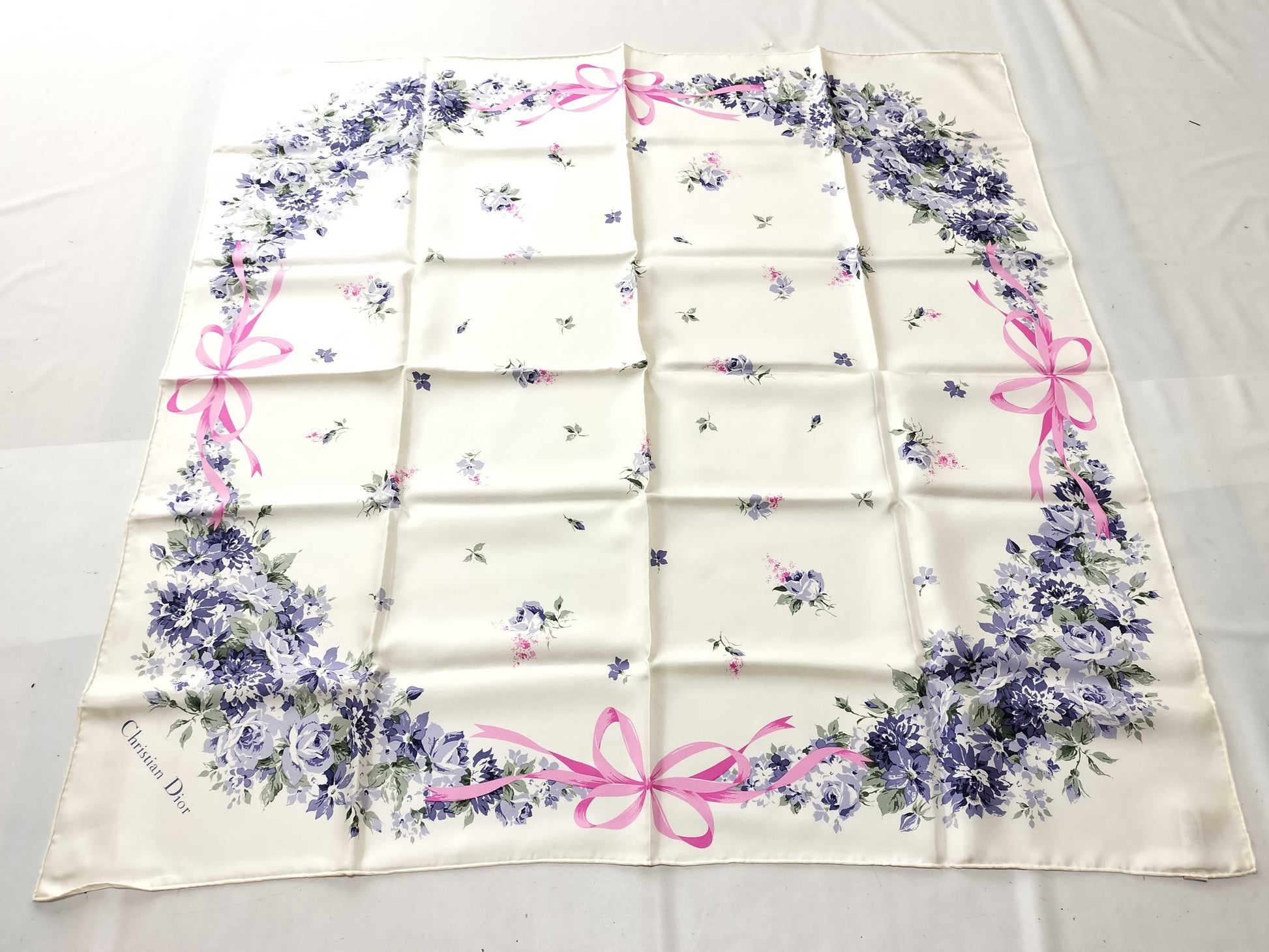 Dior Unused Floral Scarf 