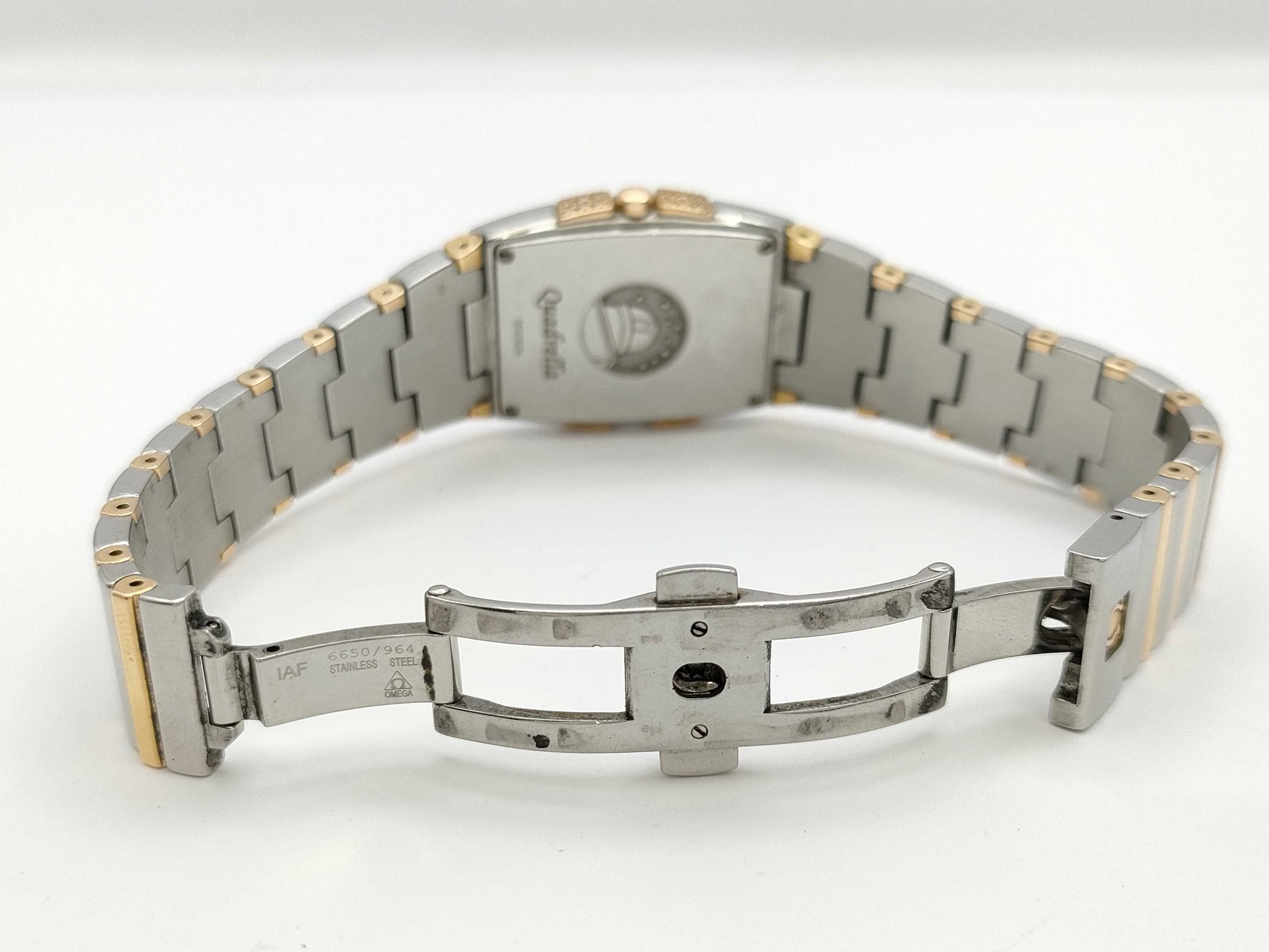 OMEGA Quadrella 1286.75 59325034 Quartz Shell Dial Women's Watch