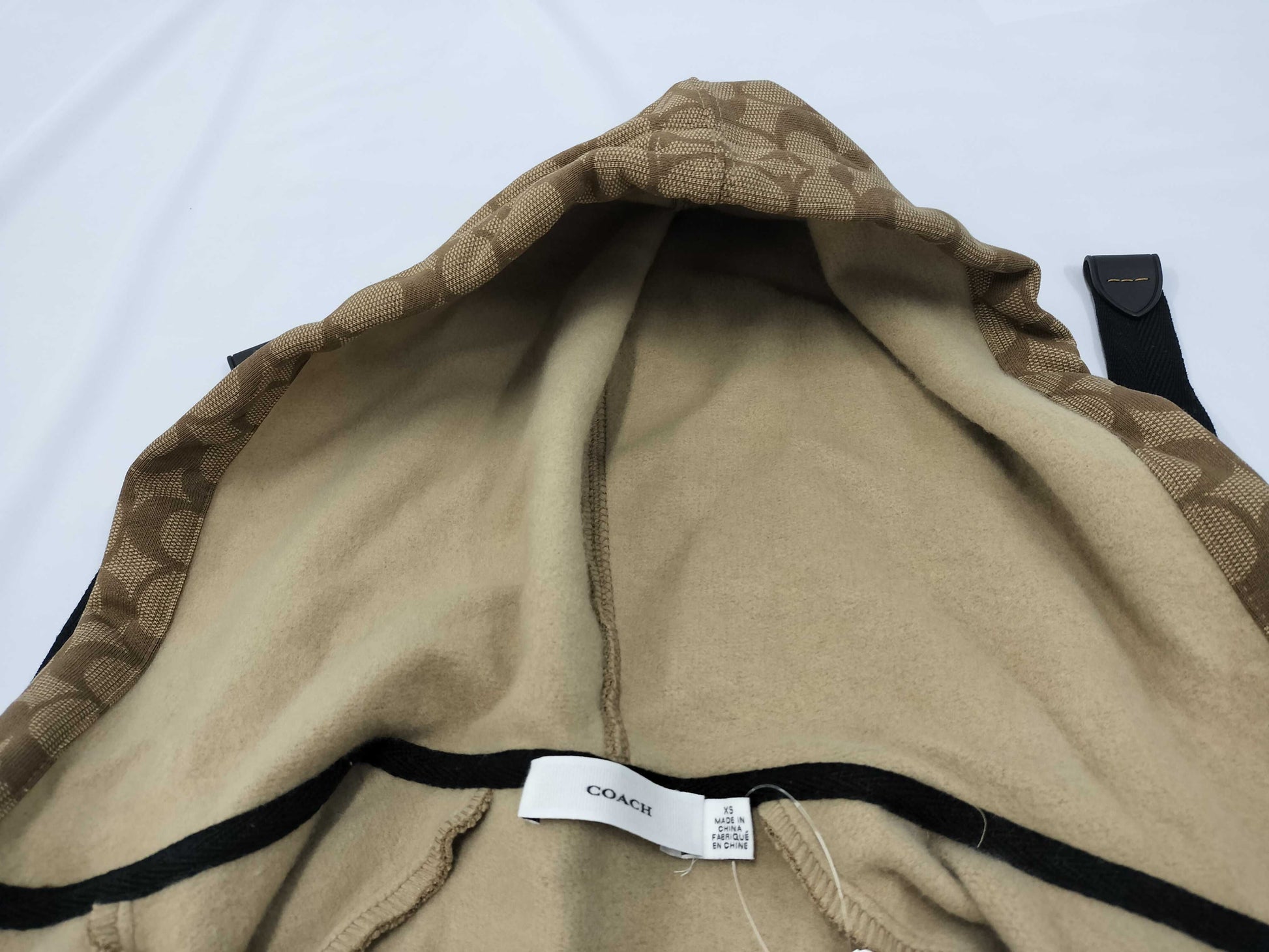 COACH Signature Zip Hoodie XS Size Tagged Top