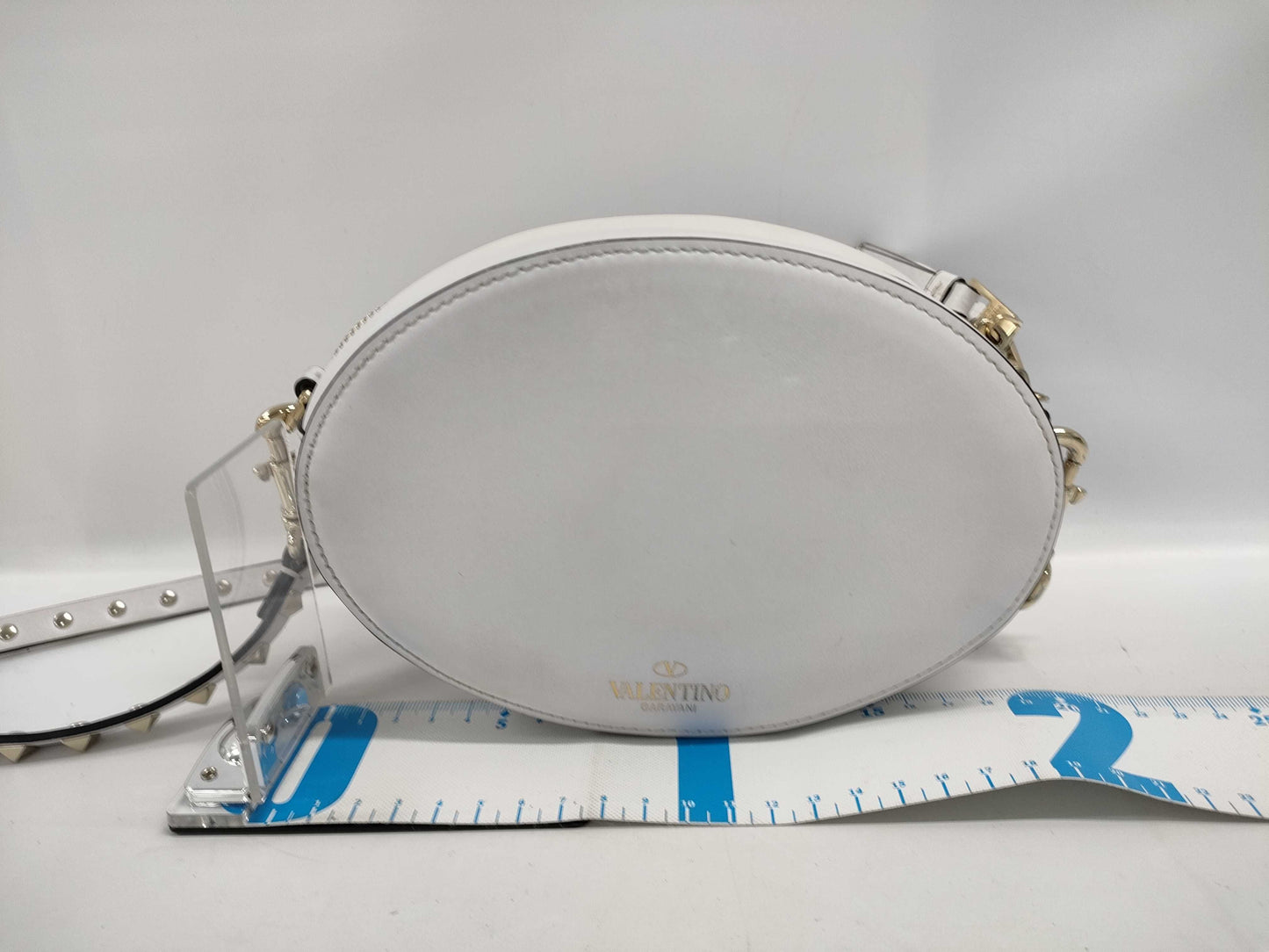 White VLTN Shoulder Bag