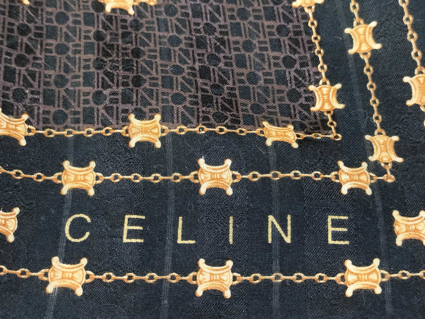 CELINE □CELINE 58×58cm scarf