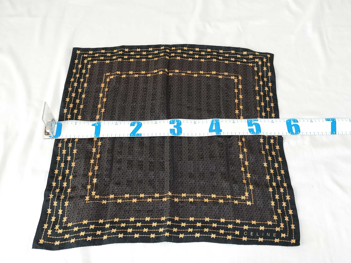 CELINE □CELINE 58×58cm scarf