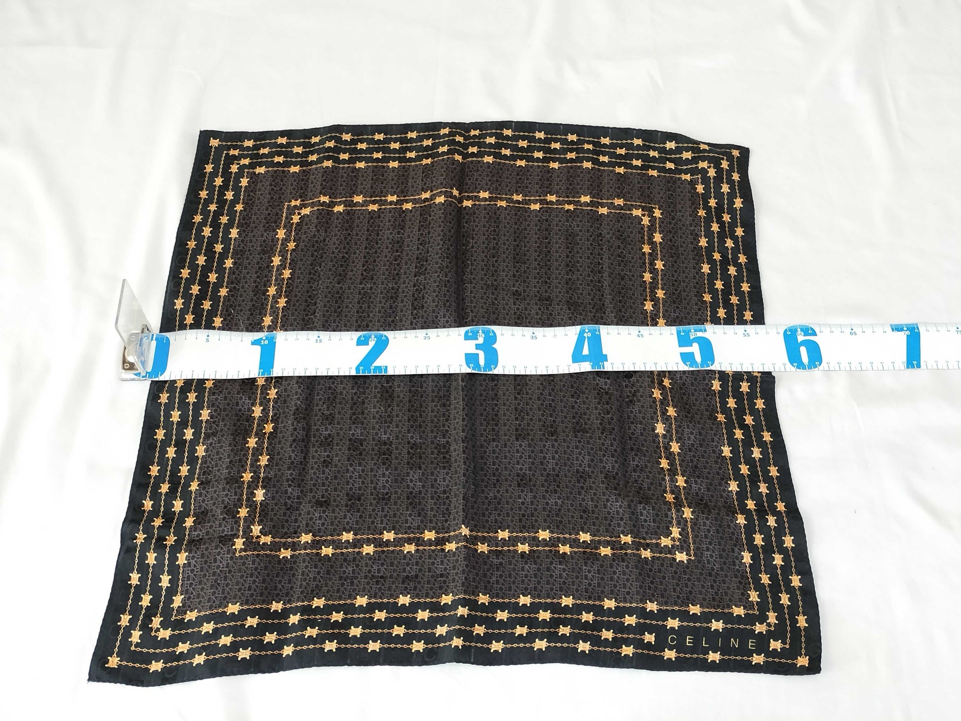 CELINE □CELINE 58×58cm scarf