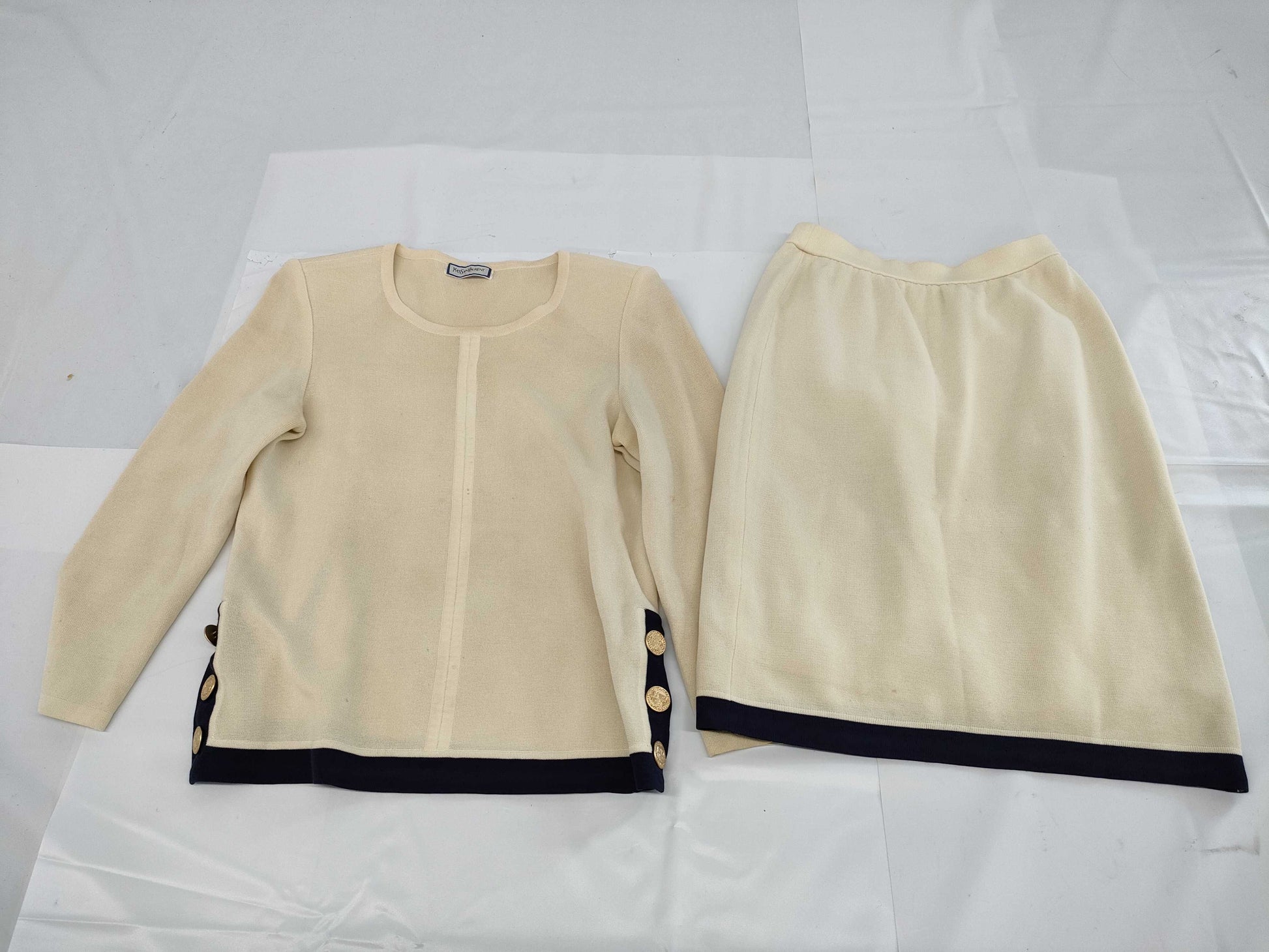 Yves Saint Laurent Set/Gold Buttons/Skirt Dirty Other Apparel