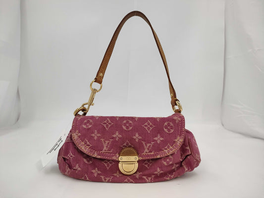 LOUIS VUITTON Monogram Denim Mini Pretty Pink Handbag