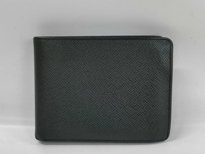 LOUIS VUITTON Taiga Taiga Bi-Fold Wallet with Initials Wallet