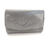 CHANEL Caviar Skin Coco Mark Folding Wallet
