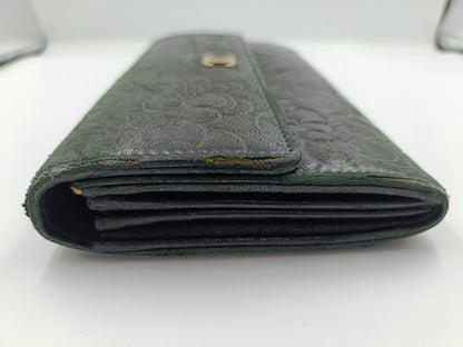 CHANEL Camellia Leather Long Wallet