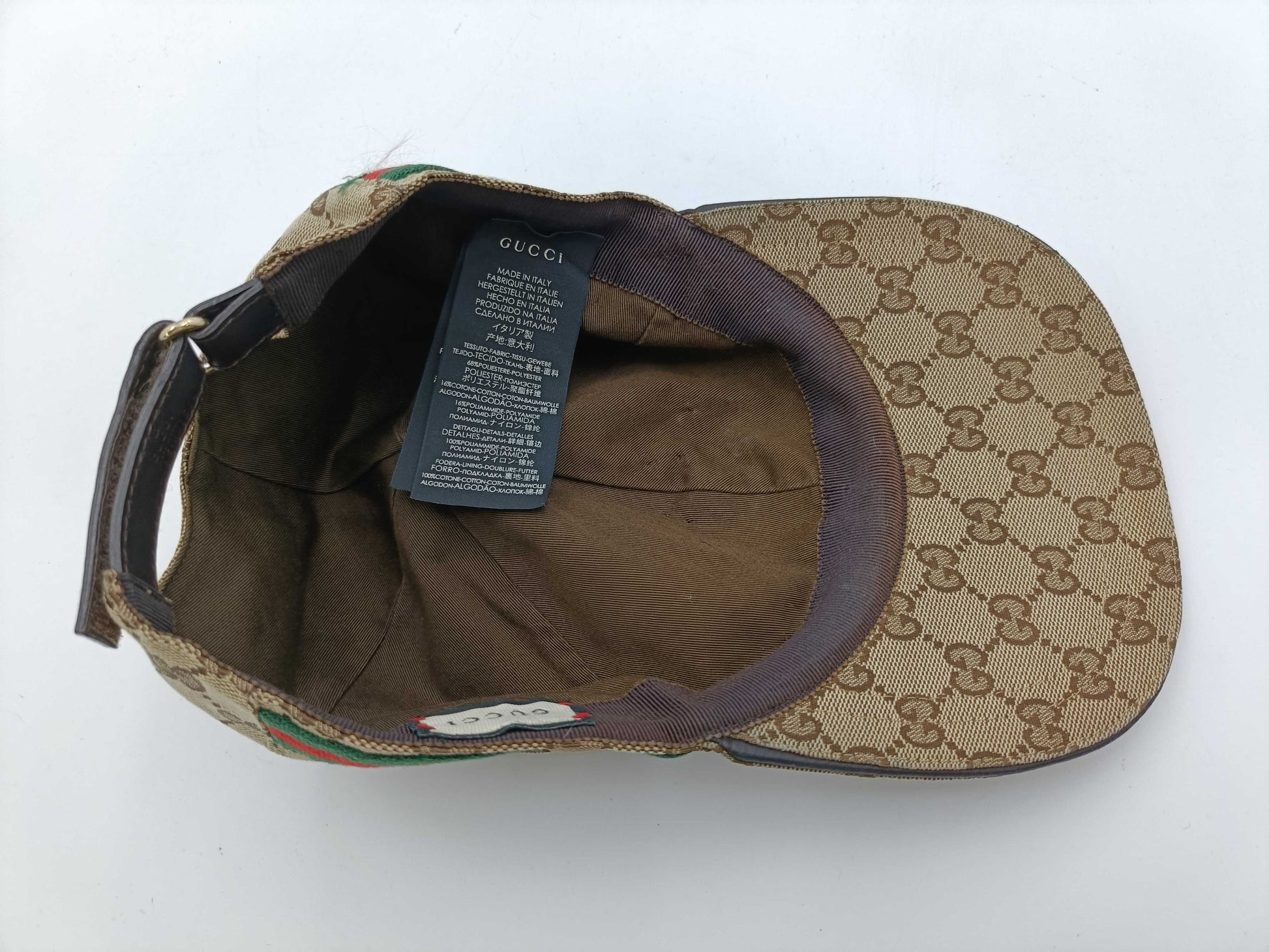 GUCCI GG Canvas Sherry Cap Brown Other Accessories
