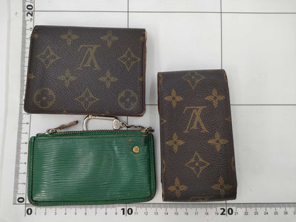 LOUIS VUITTON Epi Pochette Cle / Card Case / Cigarette Case Including 3 Other Accessories