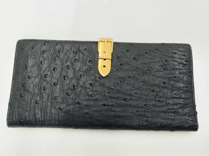 GUCCI Ostrich Long Wallet