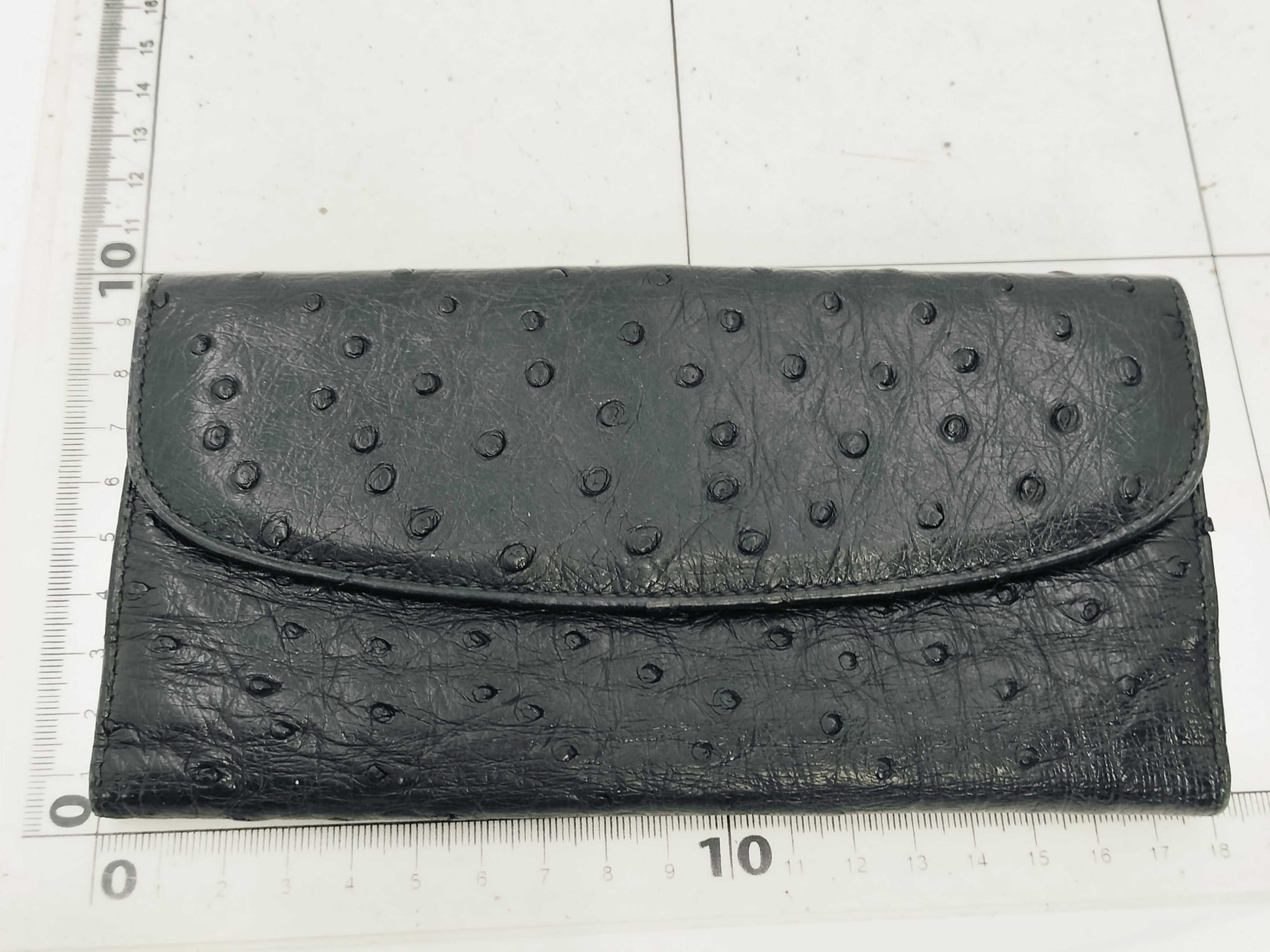 GUCCI Ostrich Long Wallet