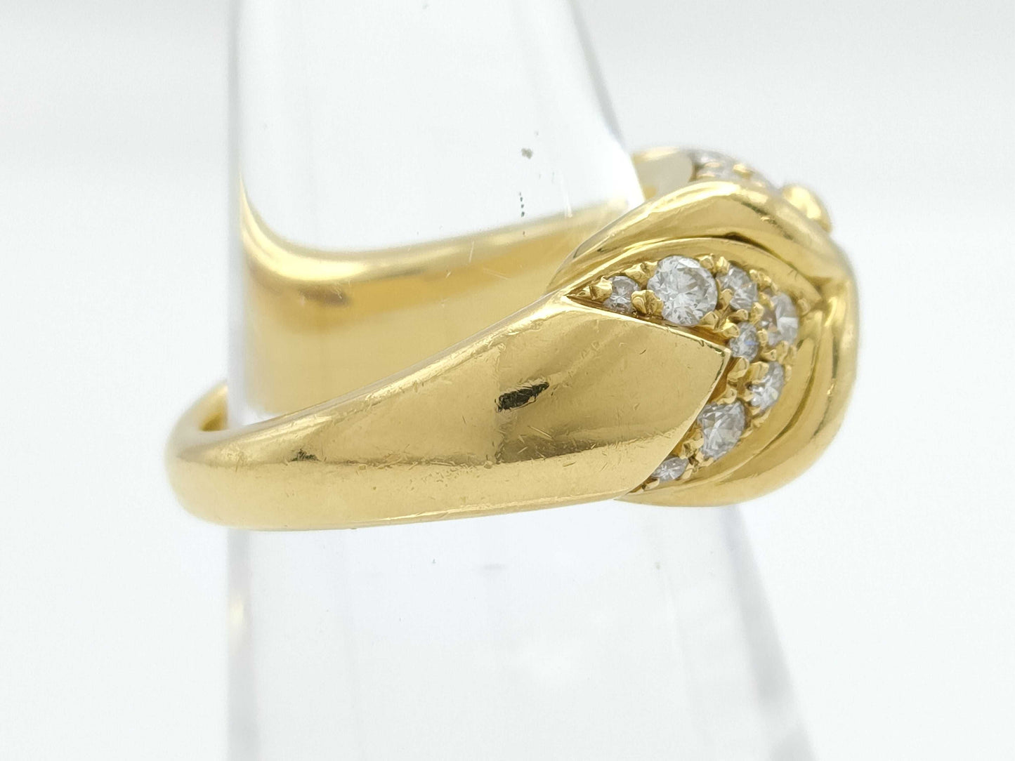 BVLGARI Trica Diamond YG 750 10.6g Ring 