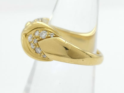 BVLGARI Trica Diamond YG 750 10.6g Ring 