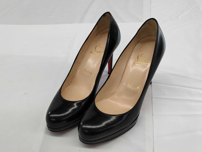 Christian Louboutin Enamel Leather Stiletto Heel Pumps