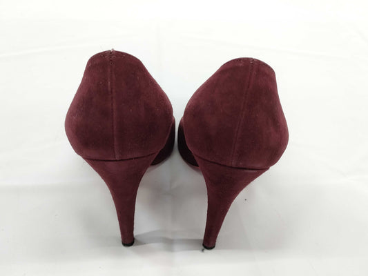 Christian Louboutin Enamel Suede Stiletto Heel Pumps