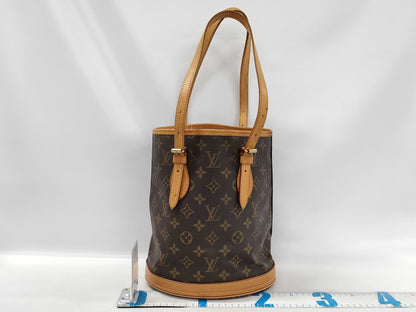 LOUIS VUITTON Monogram Bucket Tote Bag with Pouch