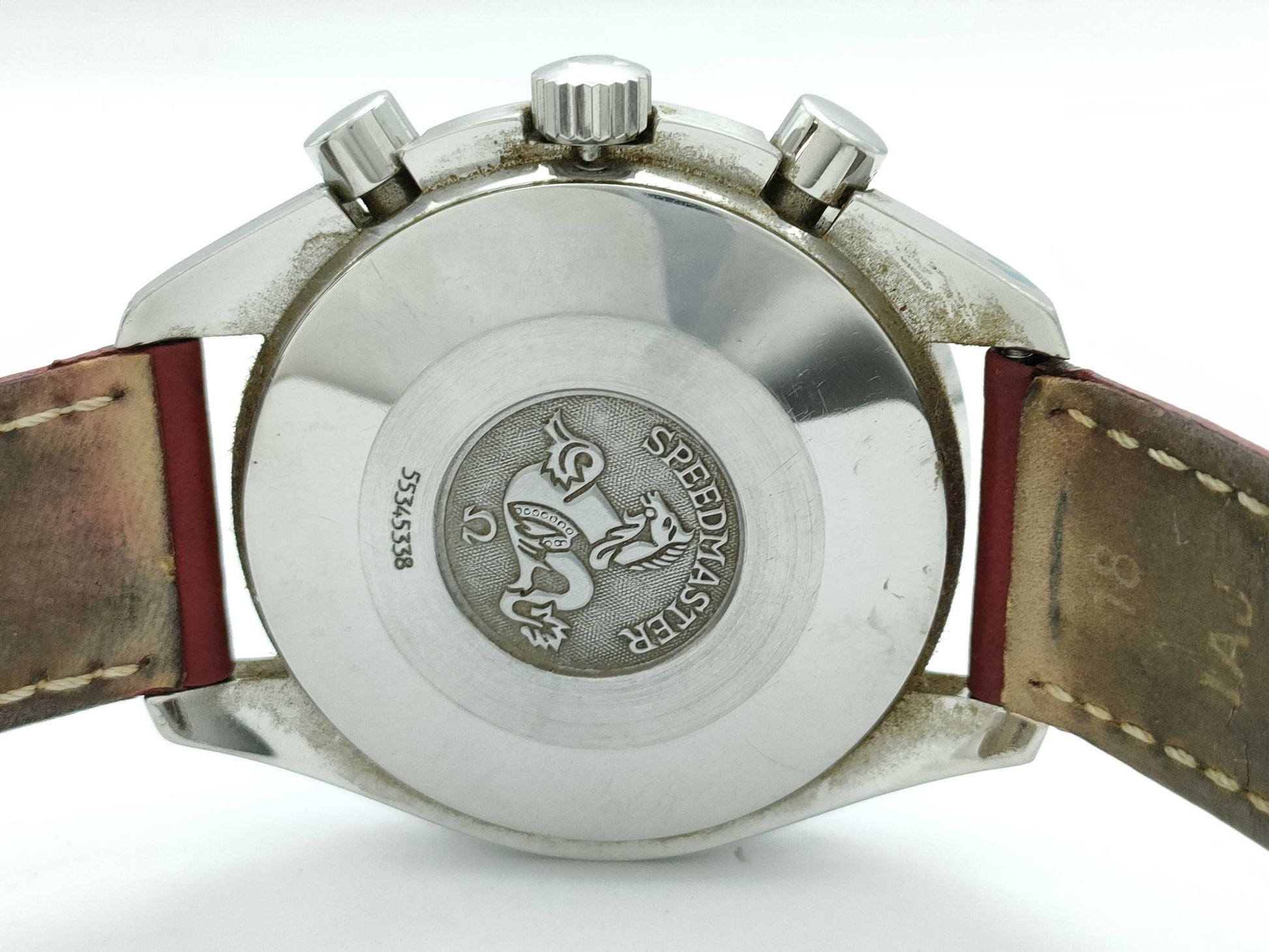 OMEGA 3810.61.41 55345338 Automatic Red Dial Unmoving Men's Watch