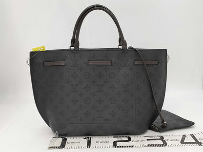 LOUIS VUITTON M54402 Mahina Girolata Noir Tote Bag with Pouch