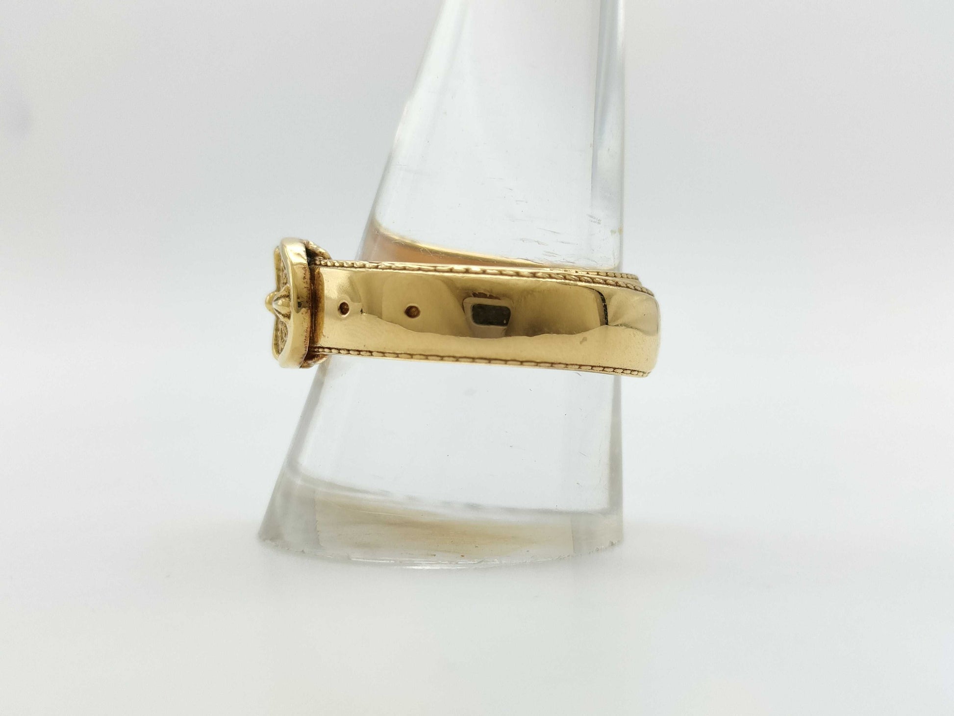 CHROME HEARTS Cross YG 22K 13.4g Ring 