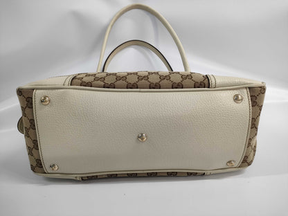 GUCCI GG Canvas Sherry Handbag Tote Bag