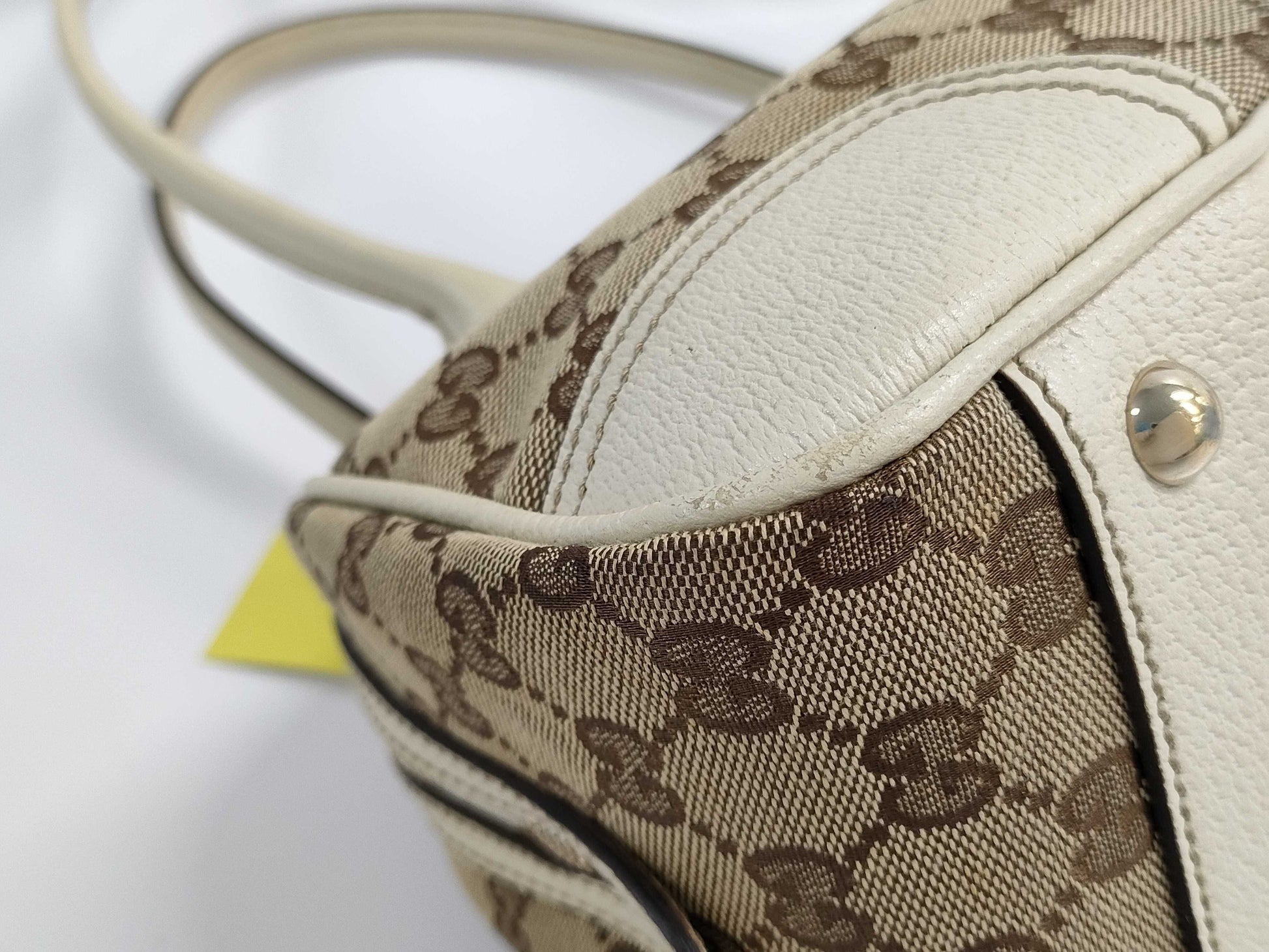 GUCCI GG Canvas Sherry Handbag Tote Bag