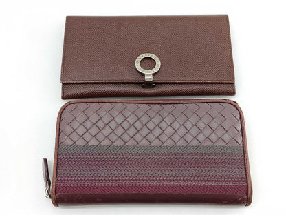 BVLGARI Bulgari/Bottega Veneta Long Wallet*2 Wallet