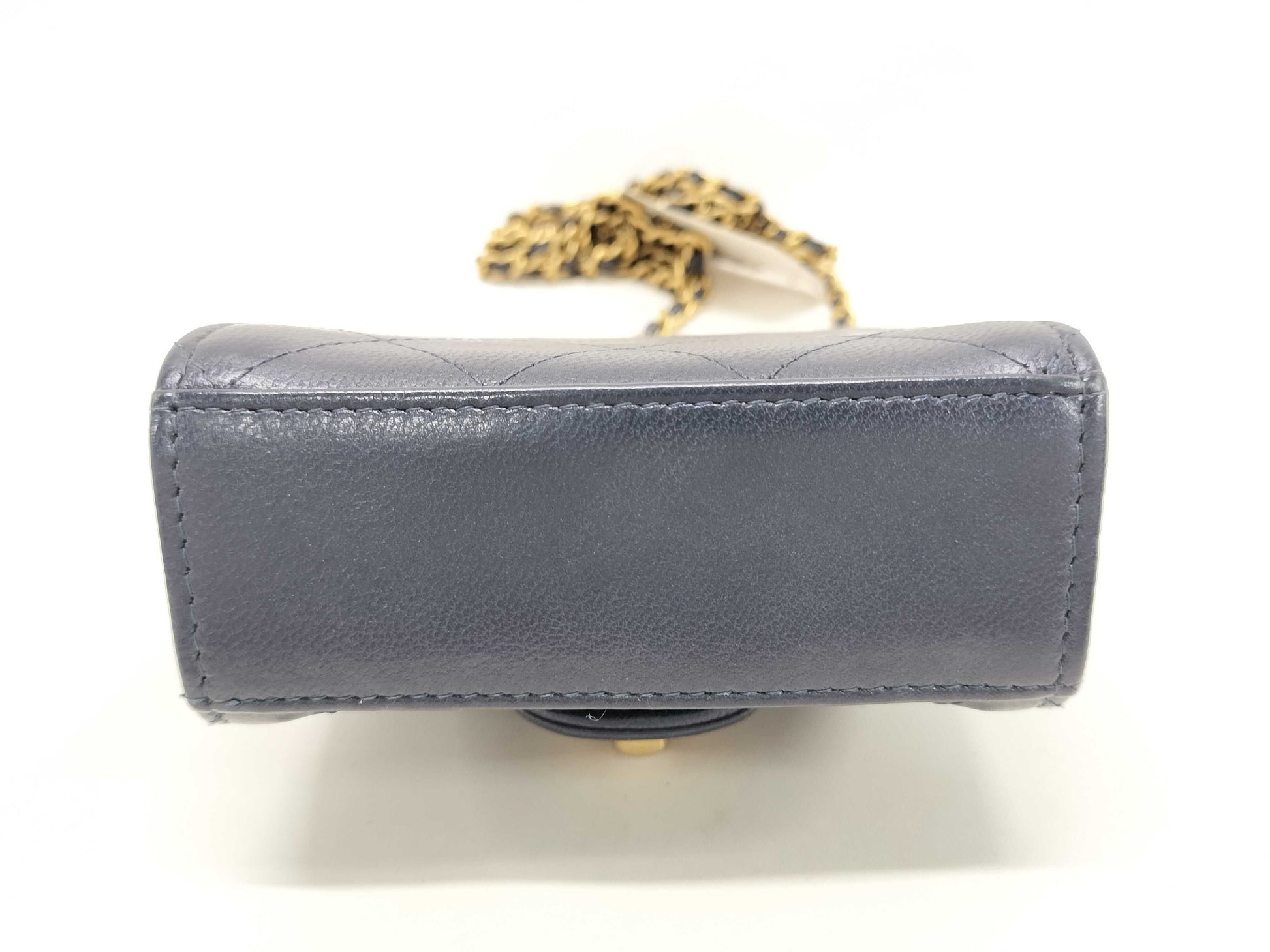 CHANEL Mini Matelasse Faux Pearl Lambskin Chain Shoulder Bag