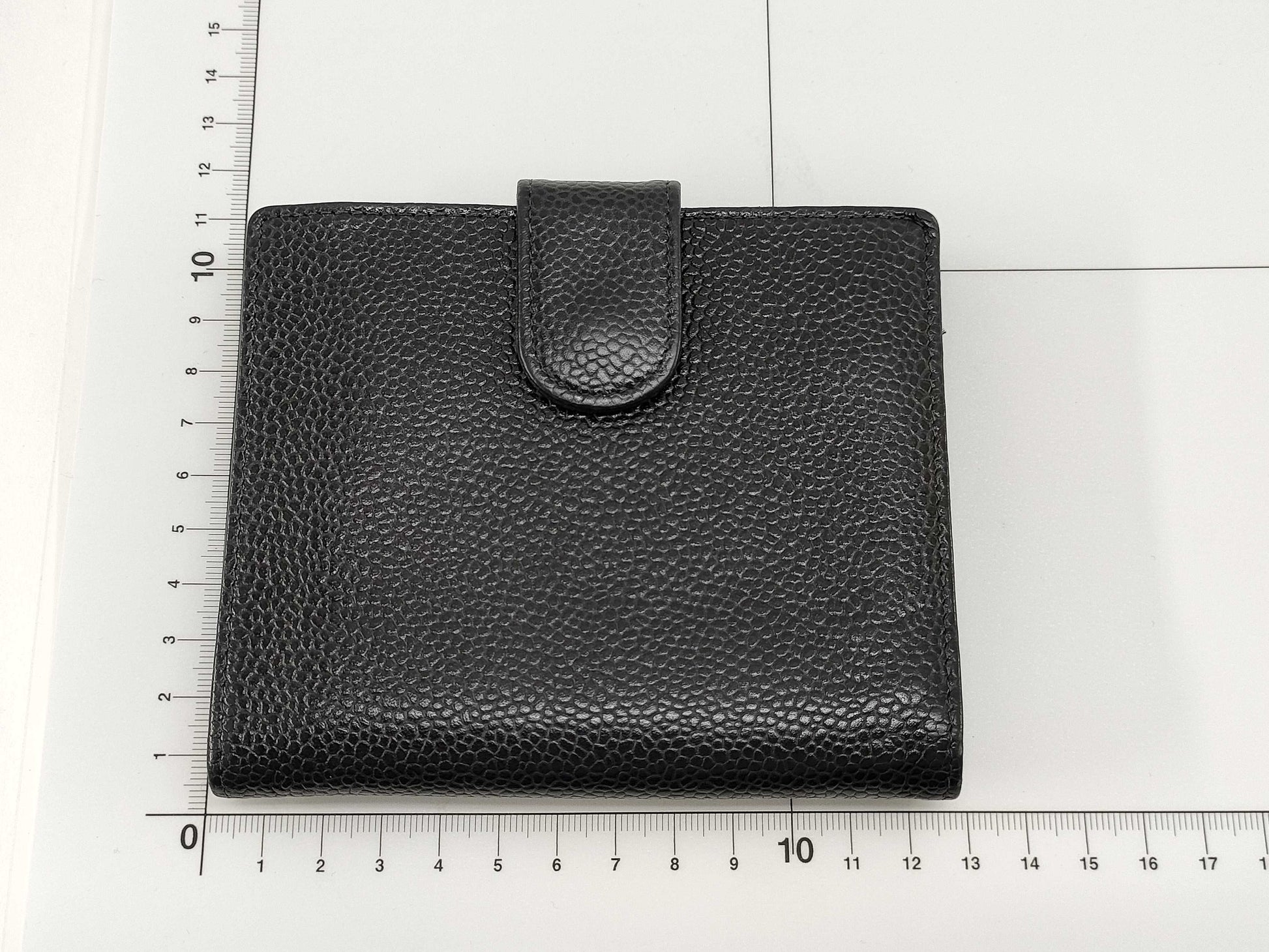 CHANEL Caviar Leather Folding Wallet, No. 7 Series