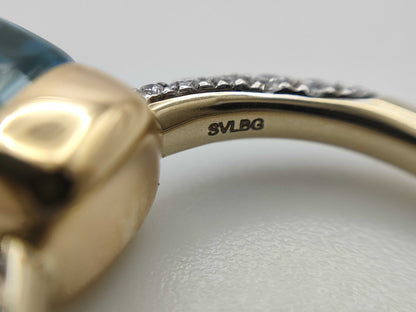 POMELLATO Nude #52 Colored Stone Diamond 750 5.5g Ring 