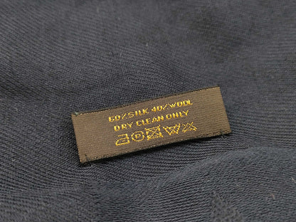 LOUIS VUITTON Large Shawl Navy Scarf