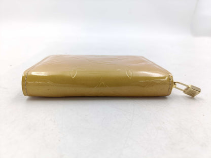 LOUIS VUITTON Vernis Yellow Compact Zip Wallet