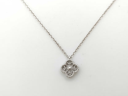 Van Cleef & Arpels Sweet Alhambra Diamond Necklace in WG Au750, 3.4g 