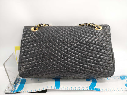 BALLY Quilted Leather Chain Shoulder Bag