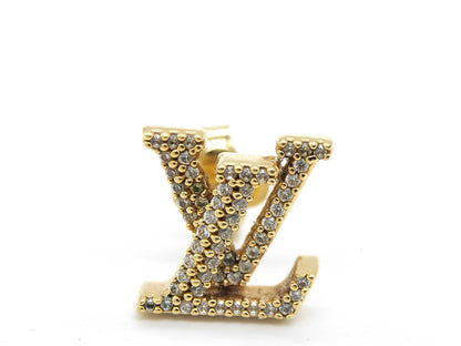 LOUIS VUITTON Earrings/Logo/Rhinestone/One Earring
