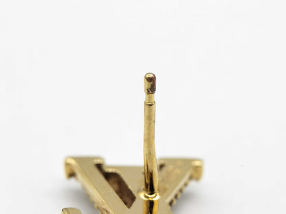 LOUIS VUITTON Earrings/Logo/Rhinestone/One Earring