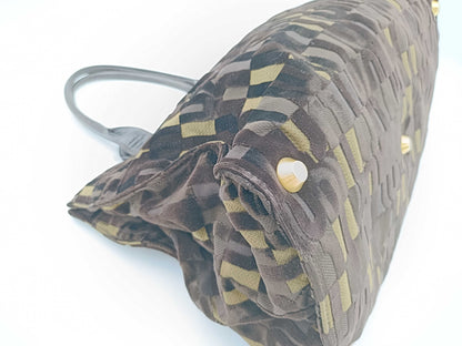 Miu Miu velour all-over print handbag