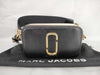 MARC JACOBS The Snapshot Black/White Leather Shoulder Bag