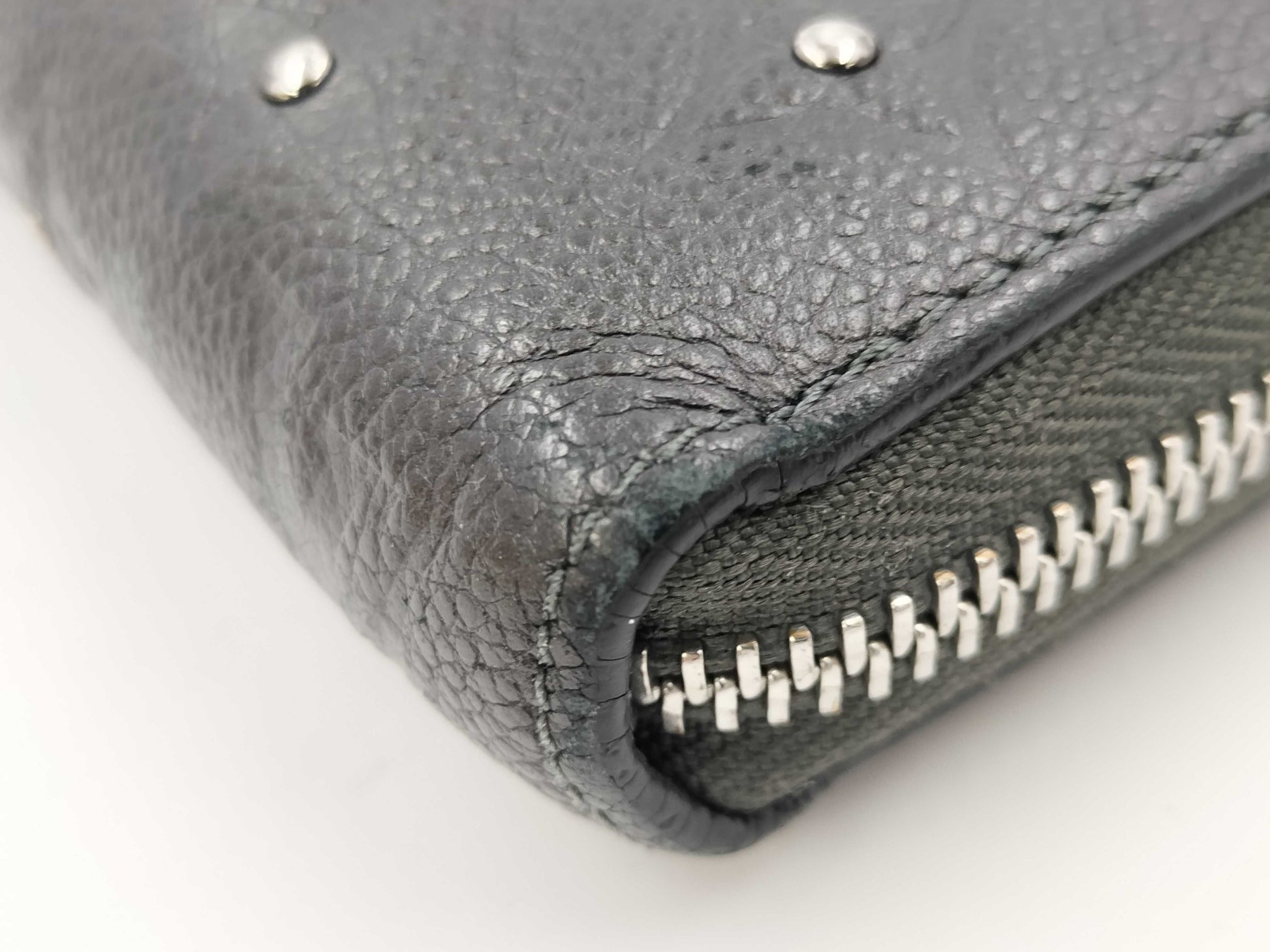 LOUIS VUITTON Monogram Empreinte M61442 Zippy Wallet with Studs