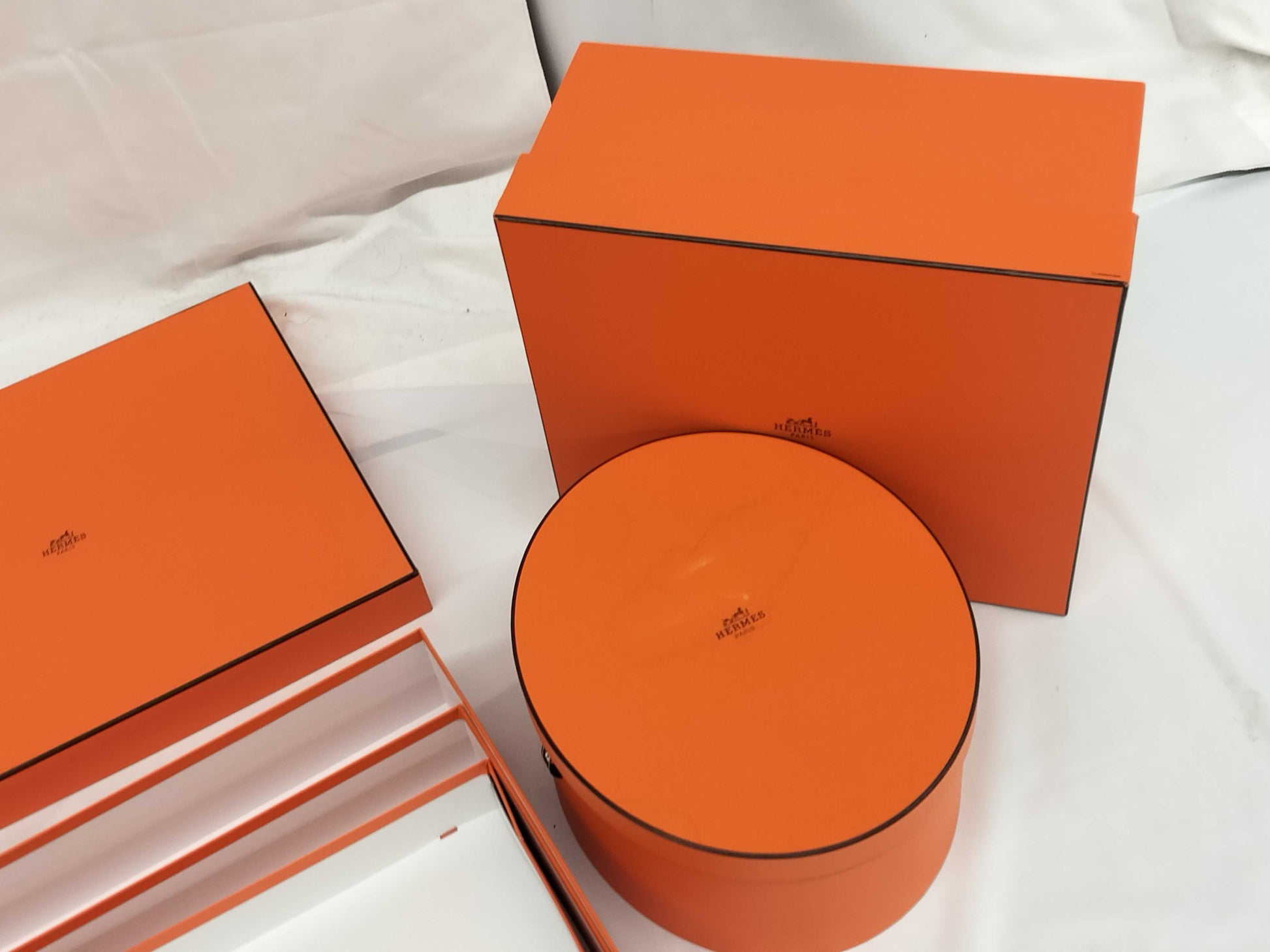 HERMES 5 boxes, empty brand boxes, bulk pack 