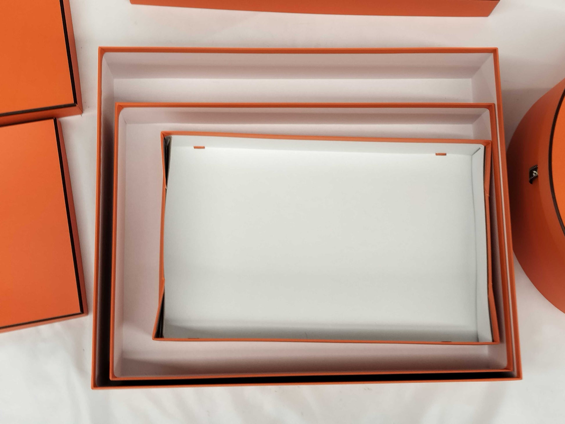 HERMES 5 boxes, empty brand boxes, bulk pack 