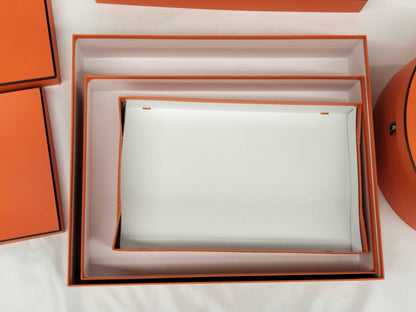 HERMES 5 boxes, empty brand boxes, bulk pack 