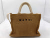 MARNI Raffia x Canvas 2-Way Tote Shoulder Bag