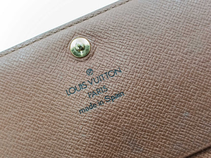 LOUIS VUITTON Monogram Porte Monnaie Tresor/Porte Monnaie Carte Credit Wallet